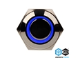Push-Button DimasTech®, 16mm ID, Momentary Action, Led Color Blue